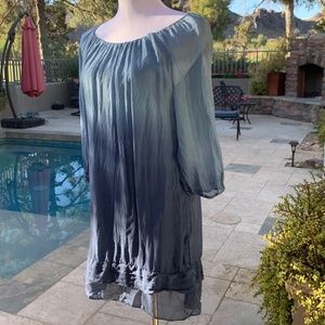 Ombre Off the Shoulder Dress